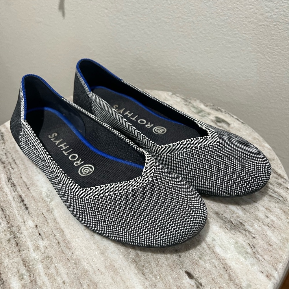 Rothy's Black and Gray Women's Loafers